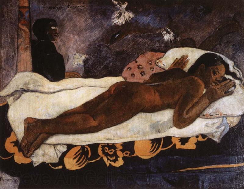Paul Gauguin The Spirit of the Dead Watching Norge oil painting art